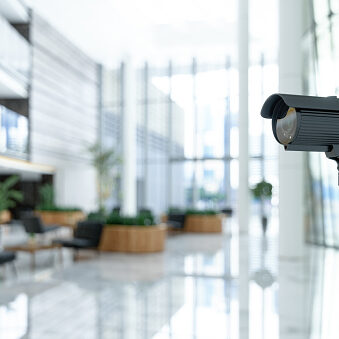 Cropped Business Security Cameras